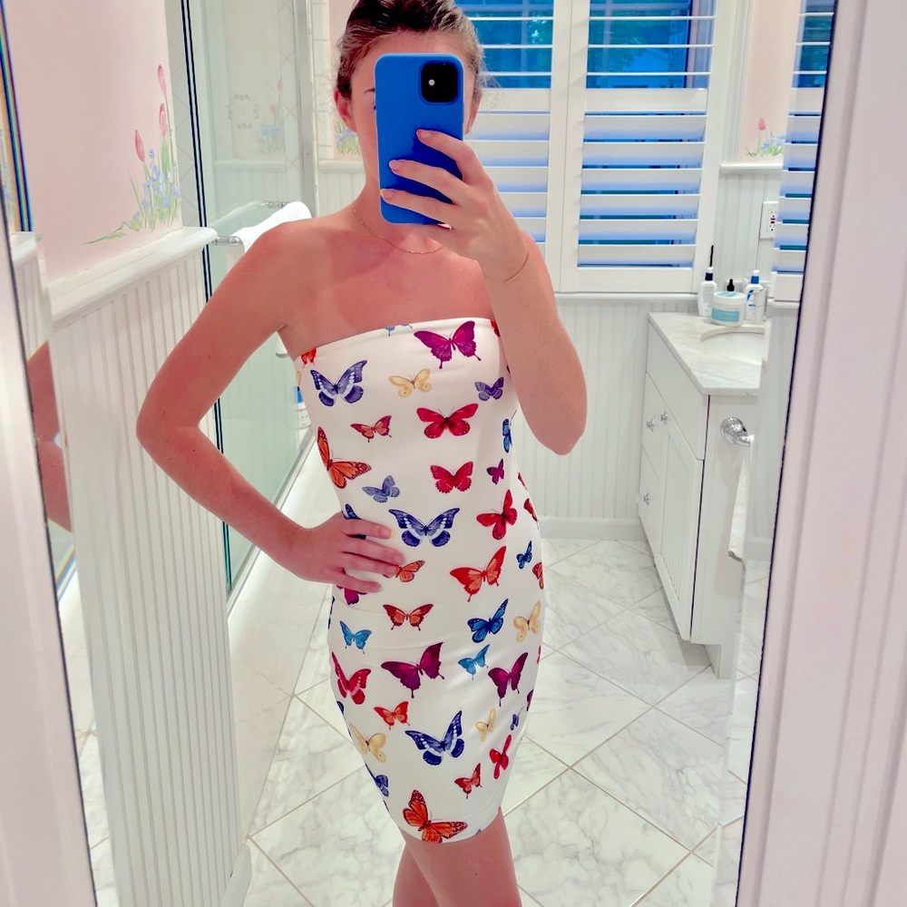 Superdown Butterfly Mini Dress